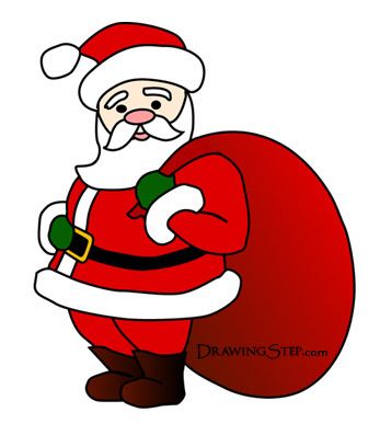 347x397 Cartoon Santa Stained Glass, Clip Art , Coloring Pages And Fused