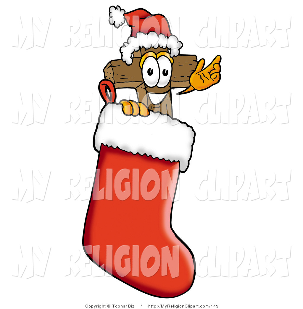 1024x1044 Religion Clip Art Of A Wooden Christian Cross Mascot Cartoon