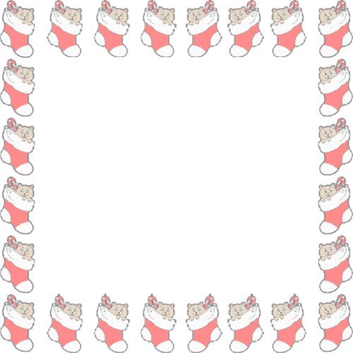 500x500 43 Awesome Christmas Stocking Borders Clip Art Chenar Sosete