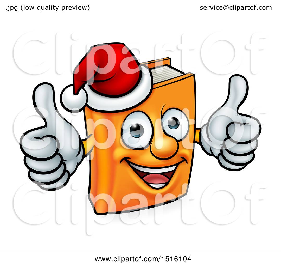 1080x1024 Clipart Of A Christmas Story Book Character Mascot Giving Two