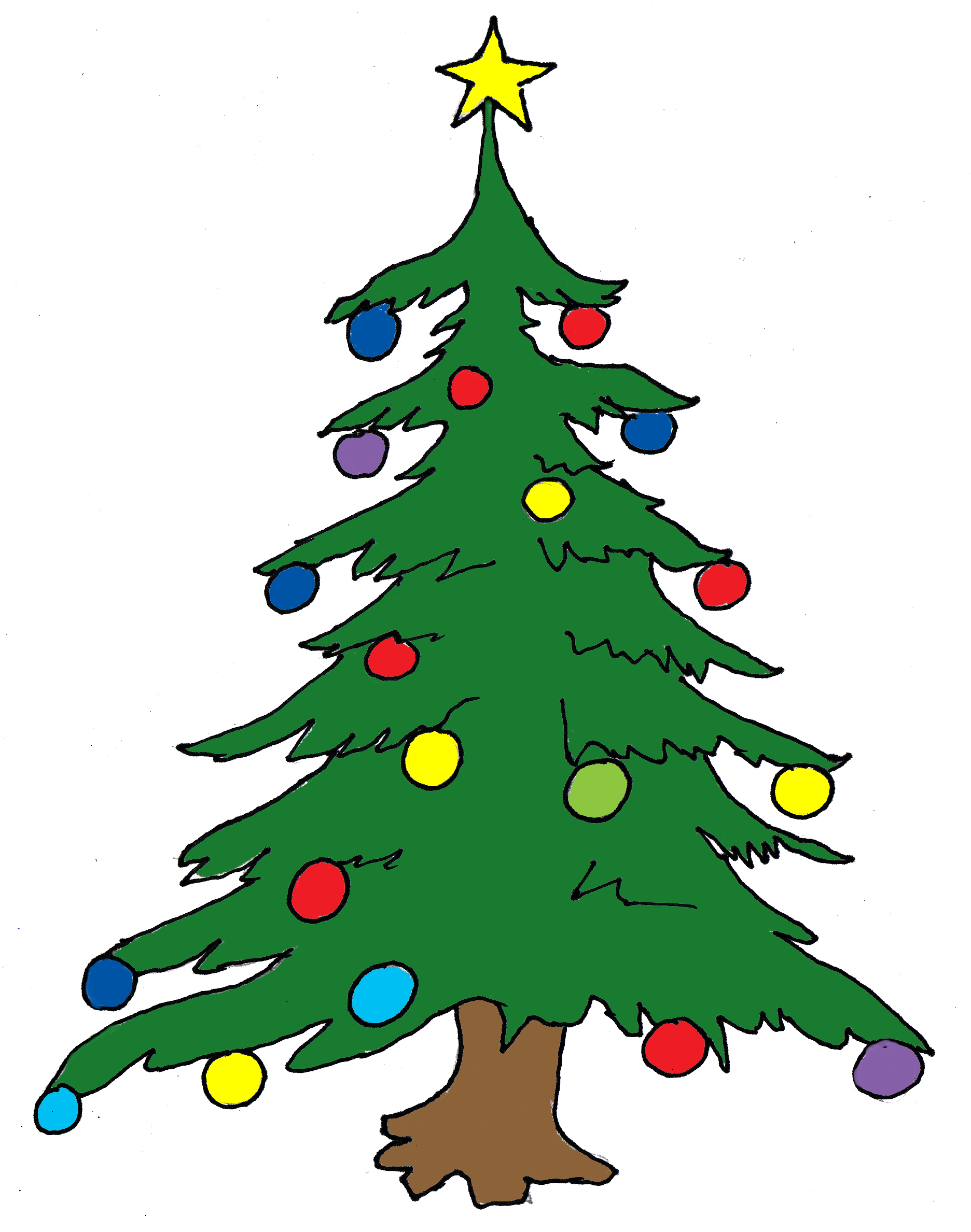 1872x2377 Christmas Tree Clip Art Free Printable Clipart Panda