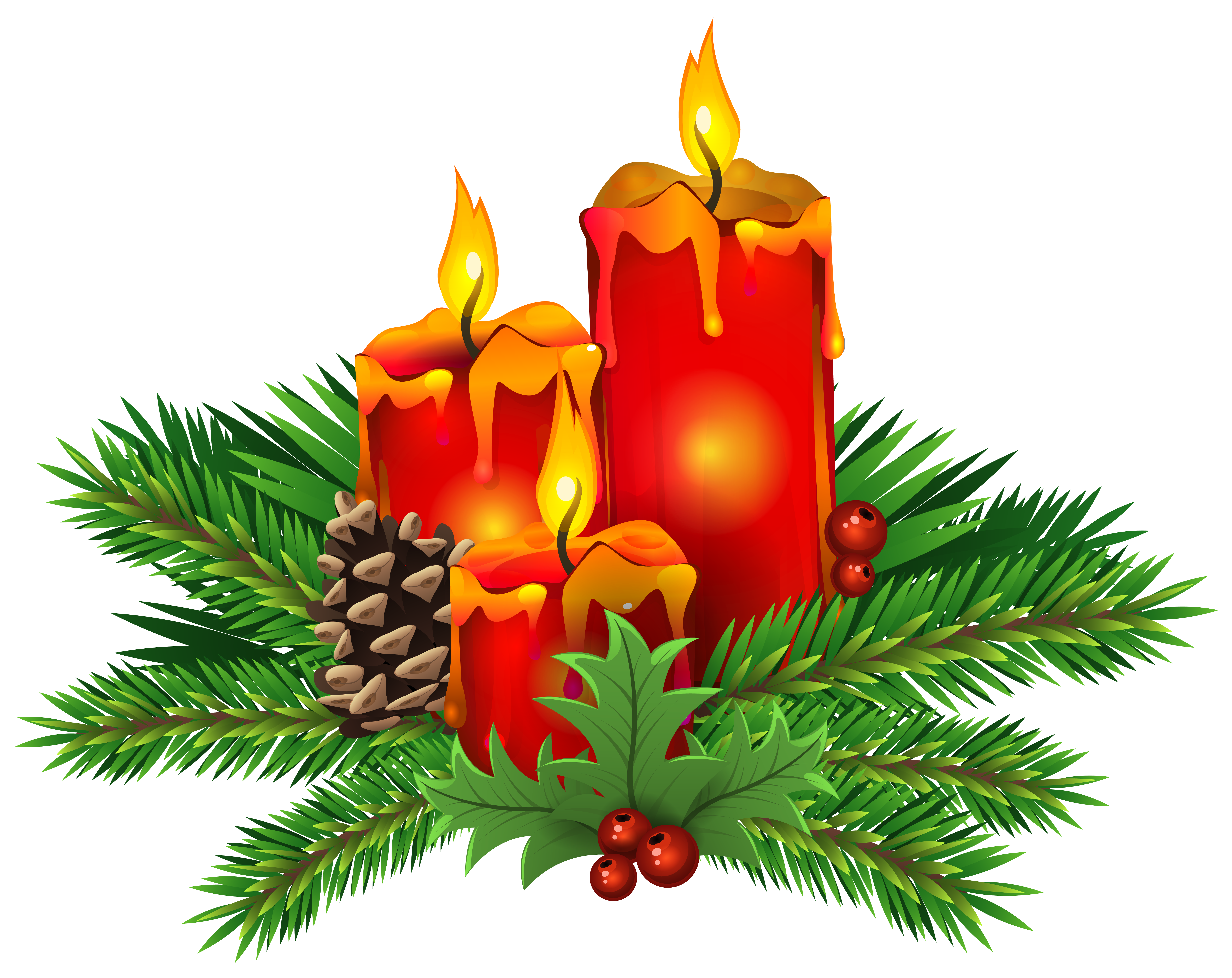 7183x5700 Christmas Candles Png Clip Art Imageu200b Gallery Yopriceville