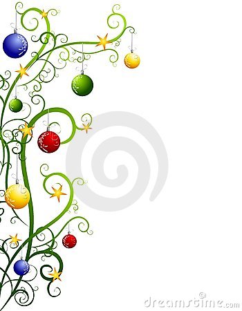 350x450 Border Christmas Ornament Clip Art Merry Christmas Amp Happy New