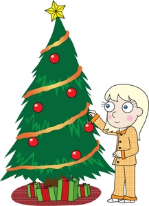 217x300 Free Christmas Tree Clipart Image