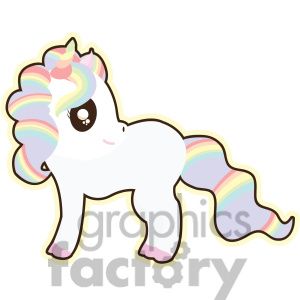 Christmas Unicorn Clipart