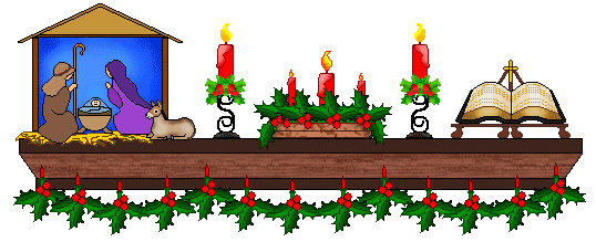 538x219 Christmas Scene Clipart Group