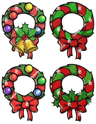 324x418 Christmas Wreath Clipart