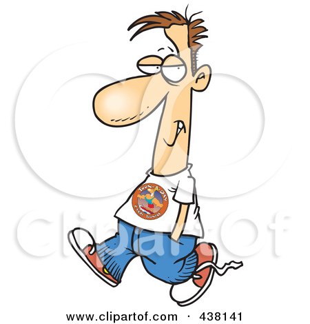 450x470 Royalty Free (Rf) Clip Art Illustration Of A Cartoon Casual Man