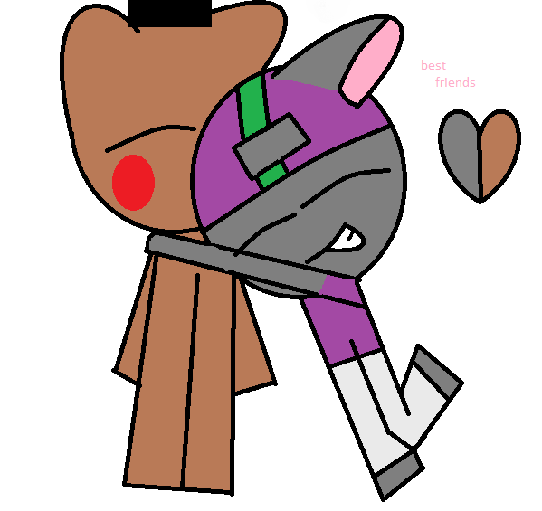 599x565 Best Friends (Chuck E Cheese And Toy Freddy) By Ask