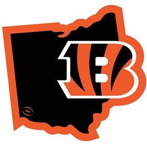 300x300 Cincinnati Bengals 11 Home State Magnet Ohio Shape Nfl Licensed