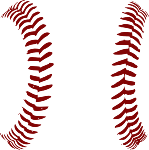 297x300 Red Softball Laces Only Clip Art Baseball