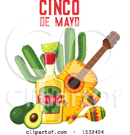450x470 Clipart Of A Cinco De Mayo Design