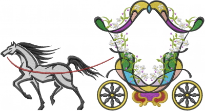 400x218 Cinderella Carriage Embroidery Design Annthegran