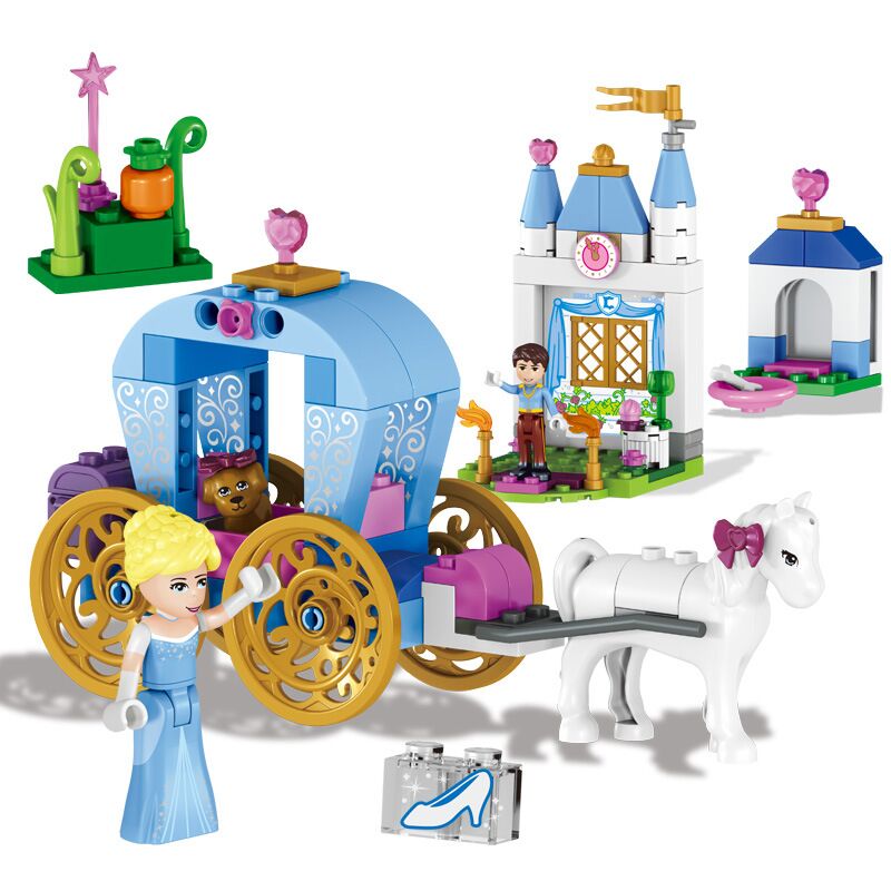 800x800 37002 122pcs Friends Princess Cinderella Pumpkin Carriage Building