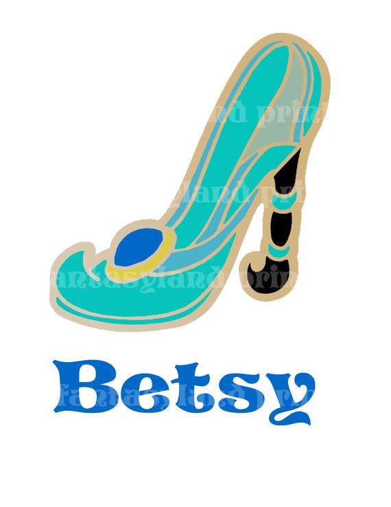 570x738 Jasmine Princess Shoe Disney Print