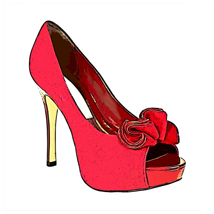 700x700 Ladies Shoe Clipart
