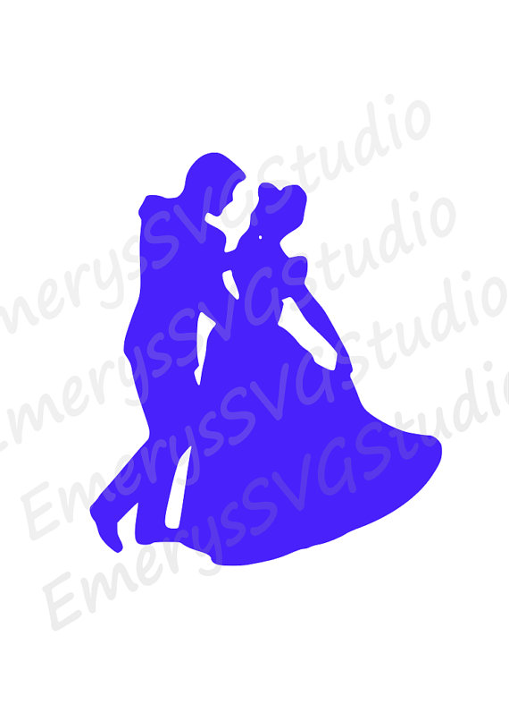 570x806 Svg File For Cinderella And Prince Charming From Emeryssvgstudio