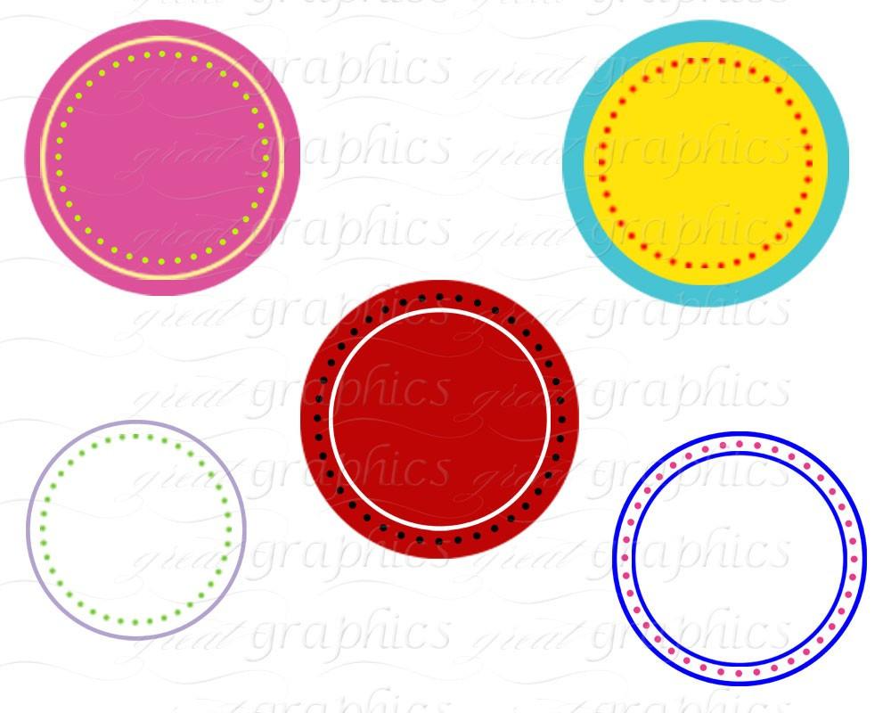 1000x800 Circle Frame Digital Clipart Frame Clip Art Printable Dot Circle