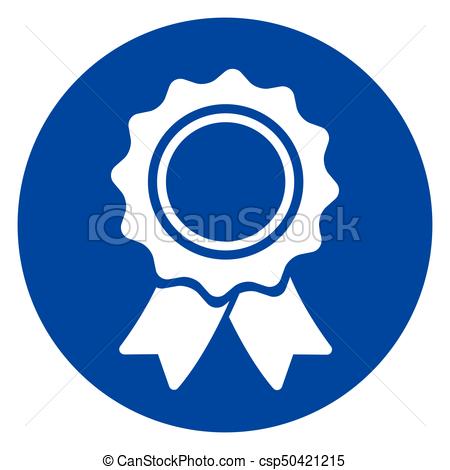 450x470 Illustration Of Blue Circle Medal Icon Vector Clip Art