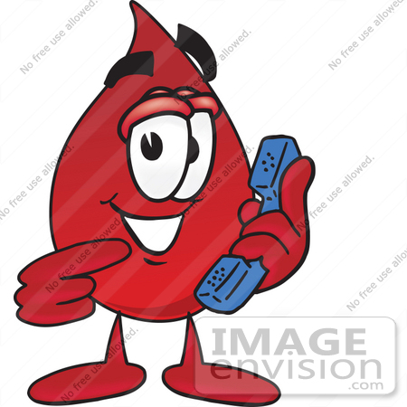 450x450 Clip Art Graphic Of A Transfusion Blood Droplet Mascot Cartoon