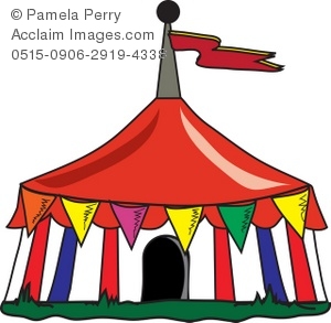 300x293 Clip Art Illustration Of A Circus Tent