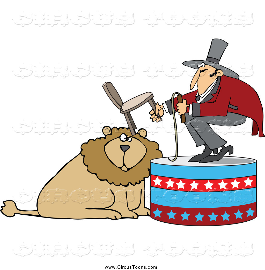 1024x1044 Circus Clipart Of Male Tamer Holding Chairnd Whip Over