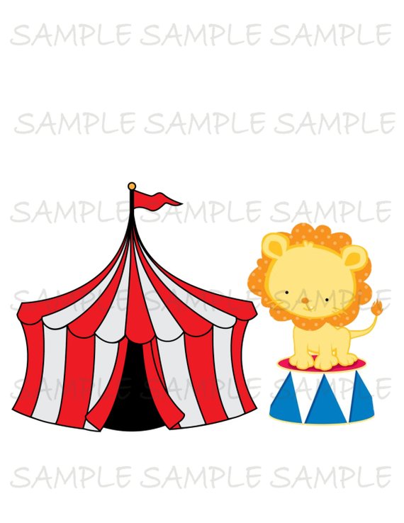 570x738 Circus Image Use As Printable Iron On Transfer Or Clip Art