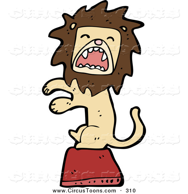 600x620 Circus Roaring Lion Clip Art