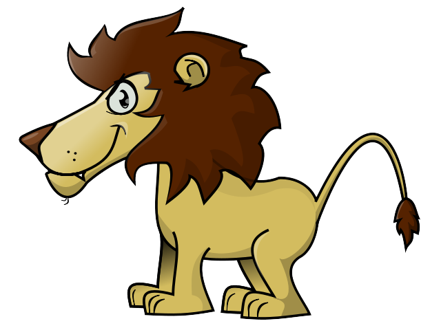 640x480 Free Lion Clipart Image