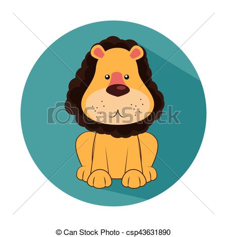 450x470 Funny Lion Circus Icon Vector Illustration Design Eps Vectors