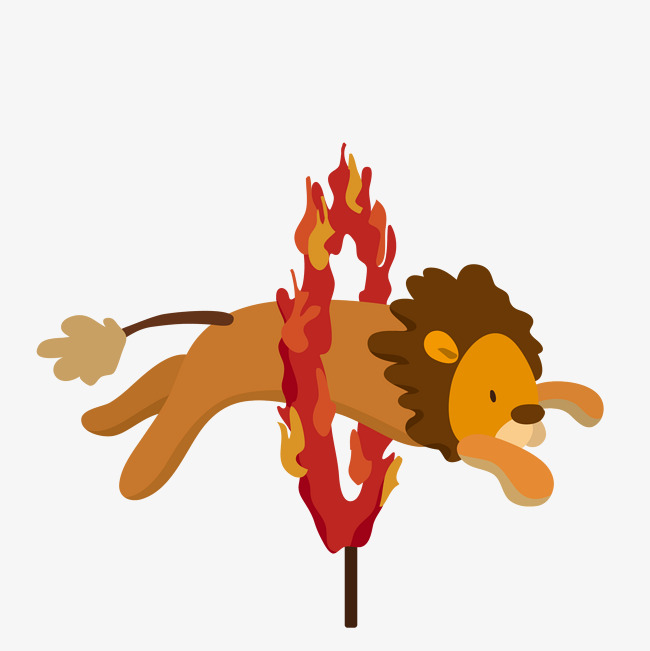 650x651 Cartoon Lion Vector Flashover Performance, Circus, Lion Show