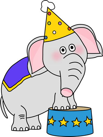 340x450 Carnival Elephant Clipart