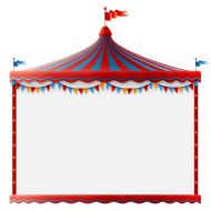 190x190 Circus Tent Border Clip Art