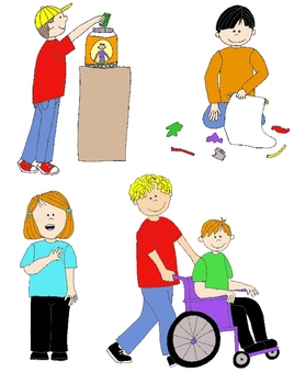 268x350 Kids In Action Citizenship And Service Clip Art 22 Pngs By