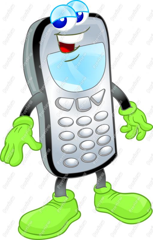 511x800 Cell Phone Cartoon Clip Art Sisters Clip Art