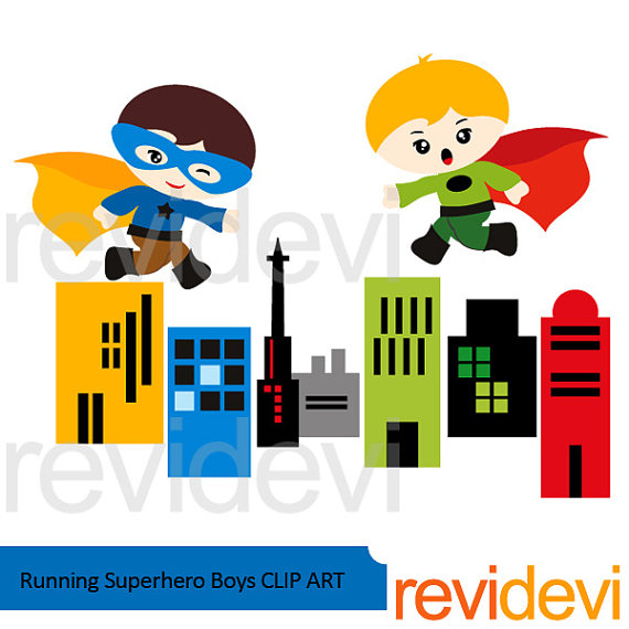 570x570 Superhero Clipart Bundle Sale Superhero Buildings Clip Art
