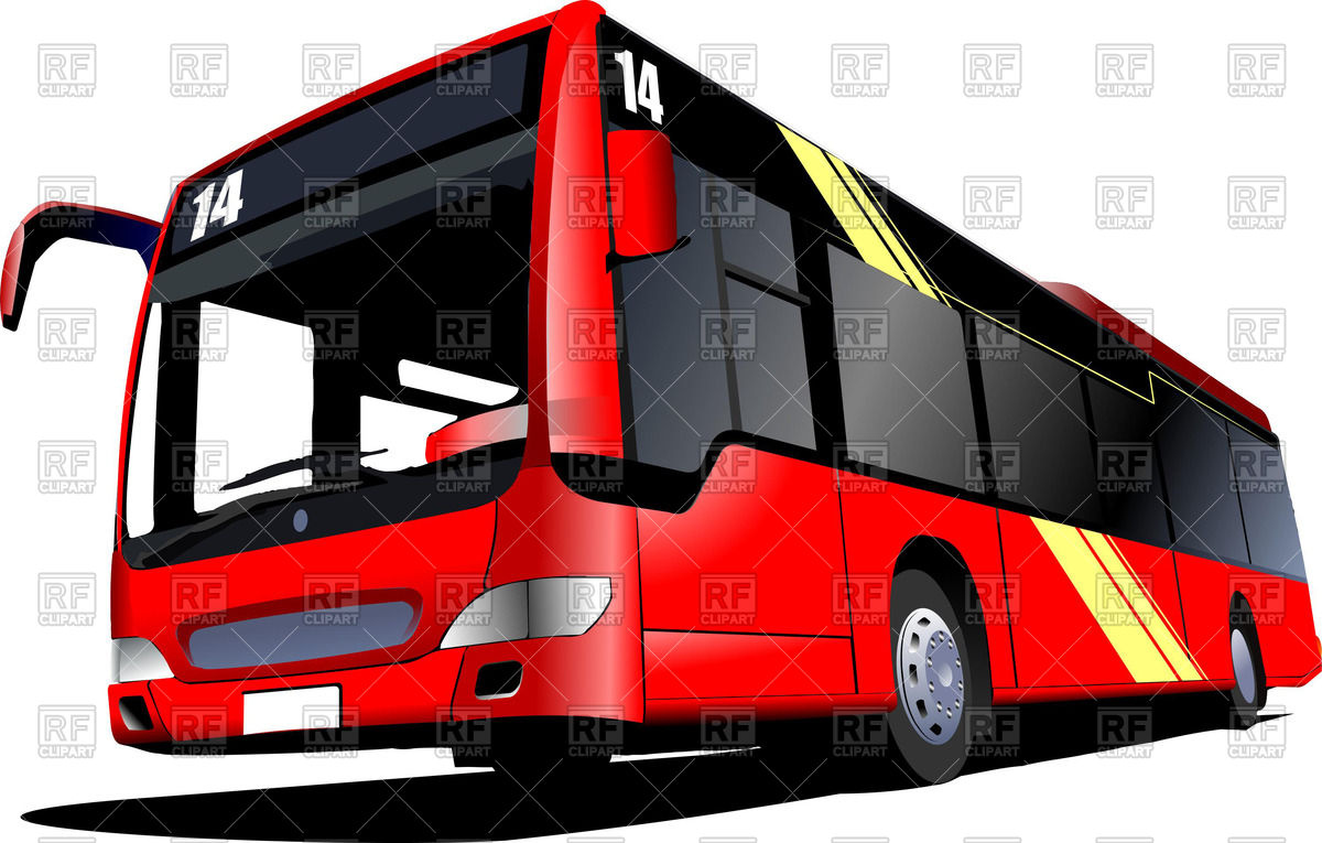 1200x765 Clip Art Red Bus Clip Art
