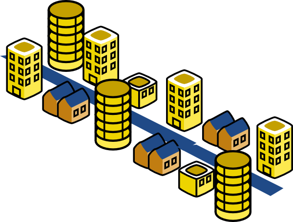 600x454 Larger City Clip Art