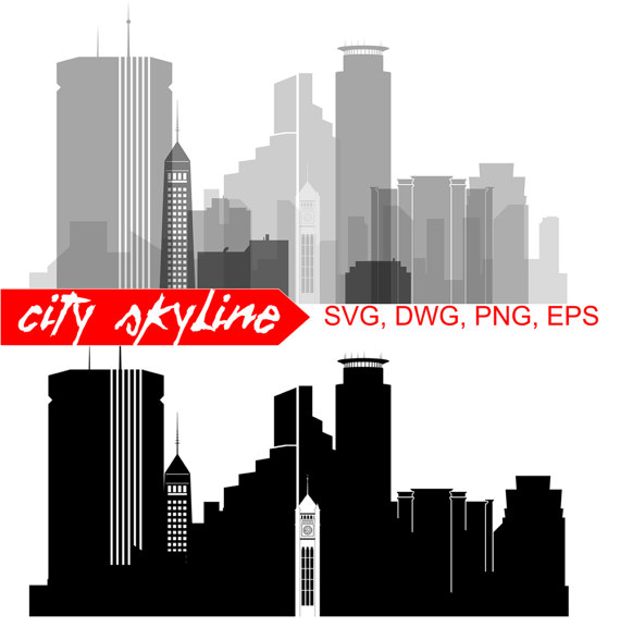570x576 Minneapolis Svg, Minneapolis City Vector Skyline, Minneapolis