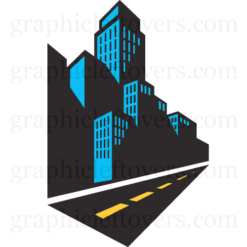500x500 Skyline Clipart City Street