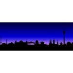 150x150 Vector Clip Art Of Cityscape Skyline Public Domain Vectors