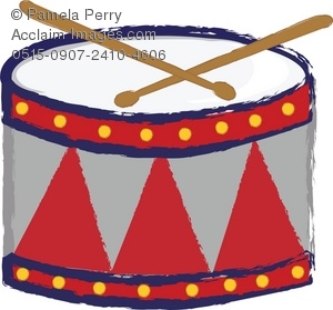 300x279 Clip Art Illustration Of A Child's Drum