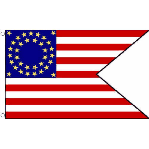 500x500 Us Cavalry (Guidon) Flag 5ft X 3ft American Civil War Banner