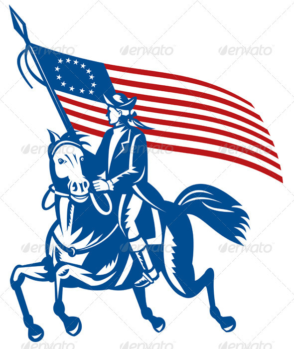 590x700 American Flag Clipart Patriot Soldier
