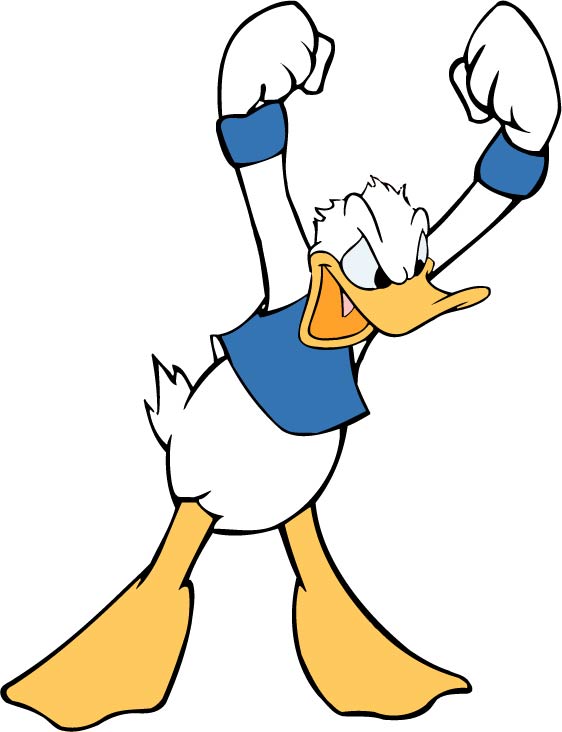 562x732 Classic Cartoon Style Clip Art Image Of Donald Duck Free Vector