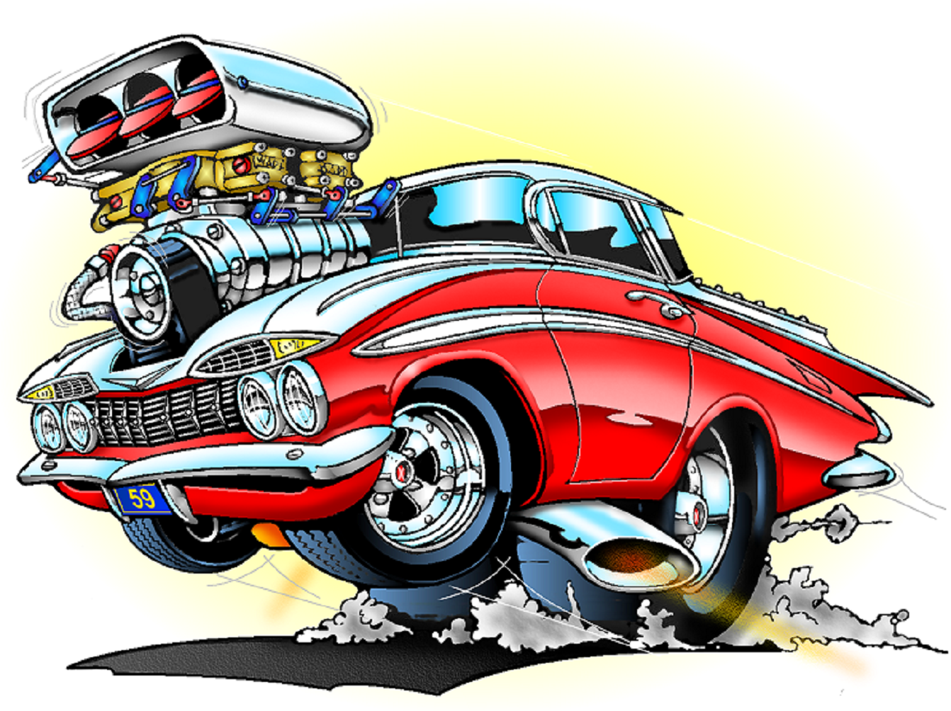 Classic Muscle Car Clipart at GetDrawings | Free download