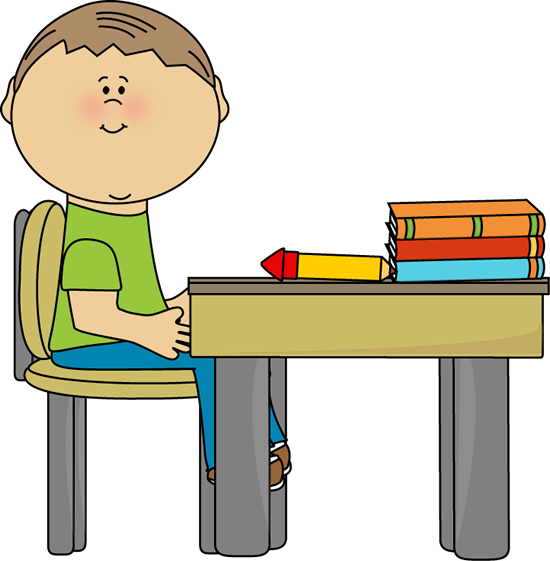 550x561 Desk Clipart School Boy