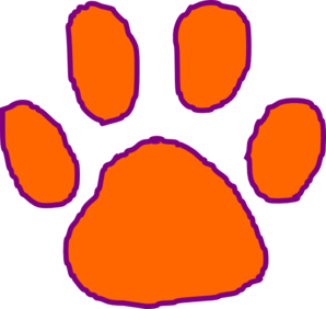 298x282 Clemson Paw Clip Art