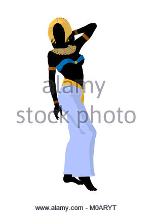300x420 Cleopatra Silhouette On A White Background Stock Photo 172342020