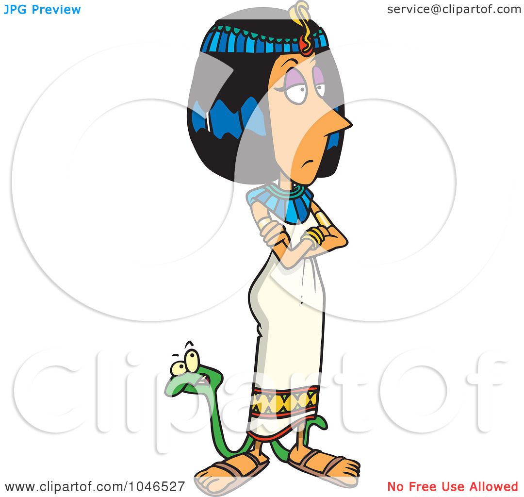 1080x1024 Royalty Free (Rf) Clip Art Illustration Of A Cartoon Cleopatra
